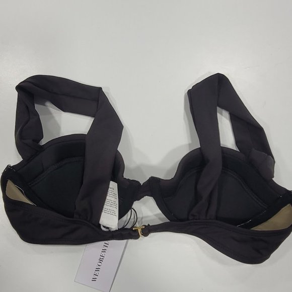 Weworewhat Wide Strap Underwire Bikini Top Sz XS - Picture 8 of 10